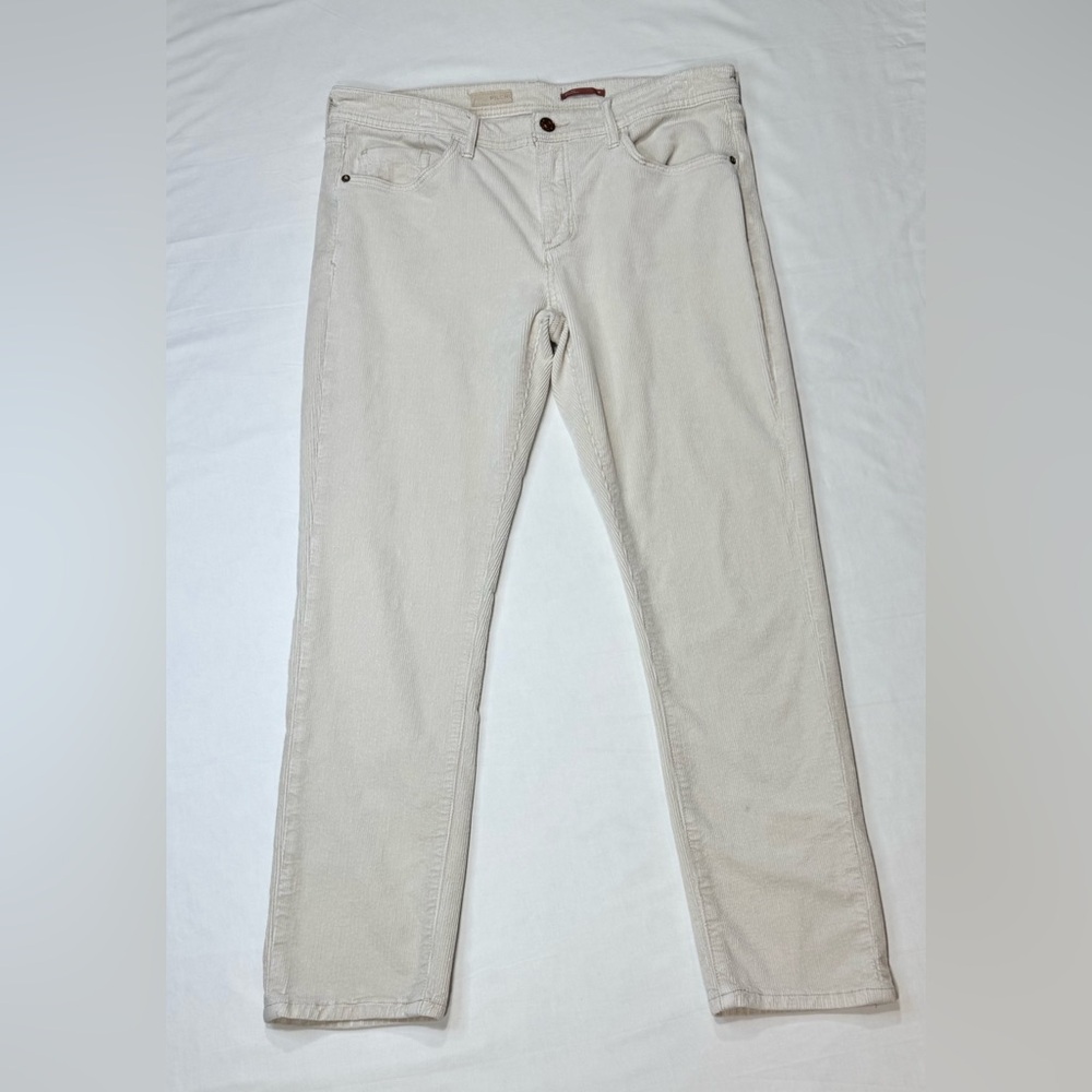 Pilcro - Anthropologie Mid-Rise Boyfriend Corduroy - Cream Color - Women’s 30